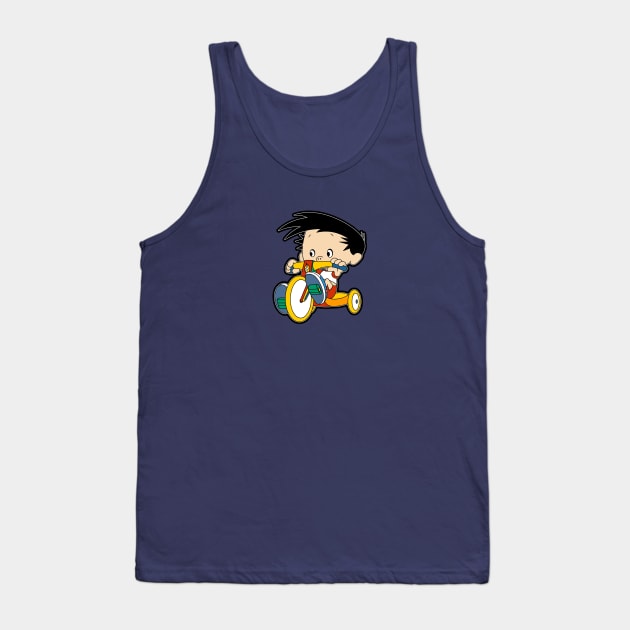 Bobby On His Bike Tank Top by RobotGhost